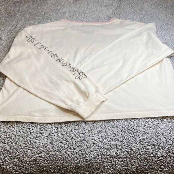 FRIENDS Central Perk XXL Pastel Long Sleeve Cropped Tee Shirt - Picture 10 of 11